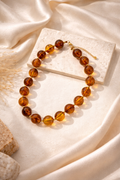 Collier Perles Ambrées