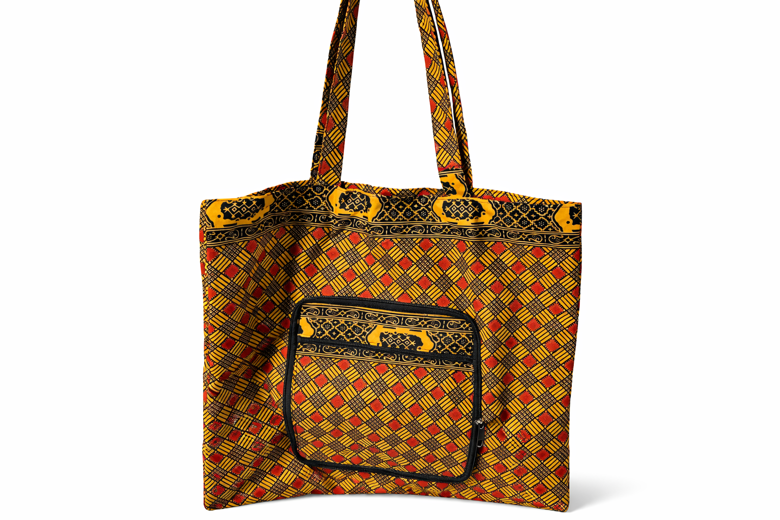 Sac de course en wax africain