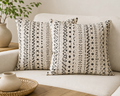 Lot de 2 housses de coussin Bogolan – Élégance africaine pour votre intérieur