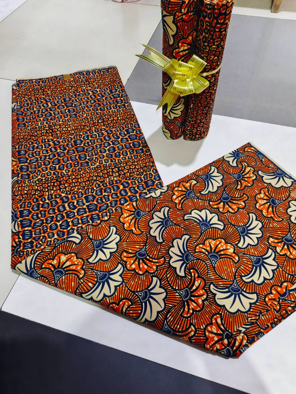Pagne wax 6 yards deux tons