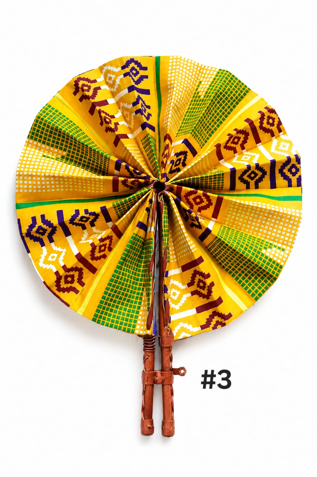 Éventail en pagne wax – Motif au choix