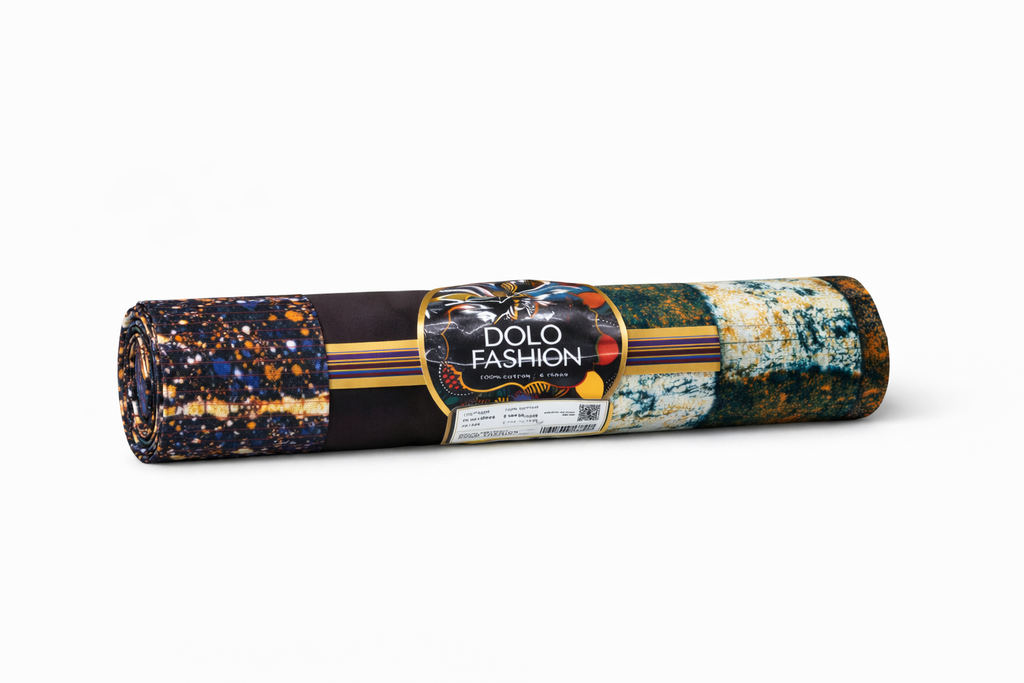 Pagne Wax Africain – 6 Yards – 100% Coton – DOLO Fashion