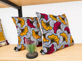Lot de 2 housses de coussin en wax – 45 × 45 cm